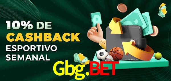 10% de bônus de cashback na Gbg.Bet